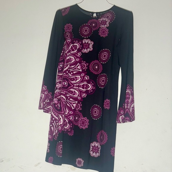 INC International Concepts Elegant Black and Purple Women's Dress SZ M - Picture 7 of 7
